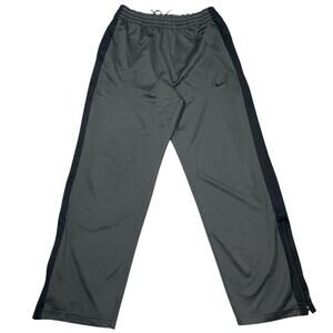 Vintage Nike Mens Medium Mesh Sweat Track Pants Gray Black